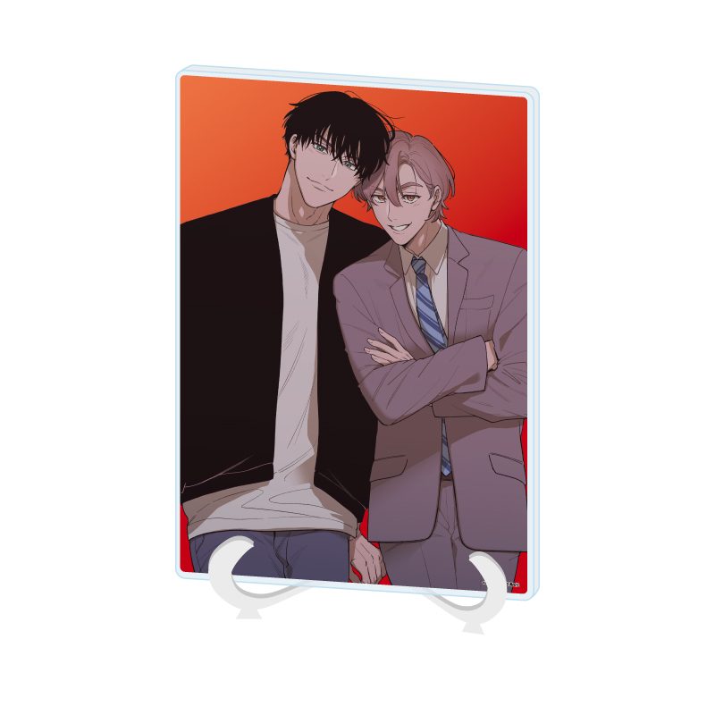 アクリルアートボード A5サイズ 秋鮭こぐま先生 01 社会人カップルのSummer Vacation BLフェア(公式イラスト) (Acrylic Art Board A5 Size Koguma Akijake Works 01 Office Worker Couple's Summer Vacation BL Fair (Official Illustration))