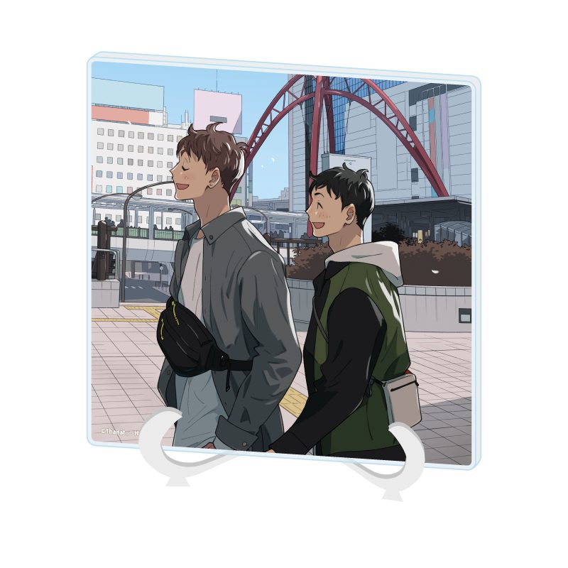 アクリルアートボード たなと先生 01 社会人カップルのSummer Vacation BLフェア(公式イラスト) (Acrylic Art Board Thanat Works 01 Office Worker Couple's Summer Vacation BL Fair (Official Illustration))