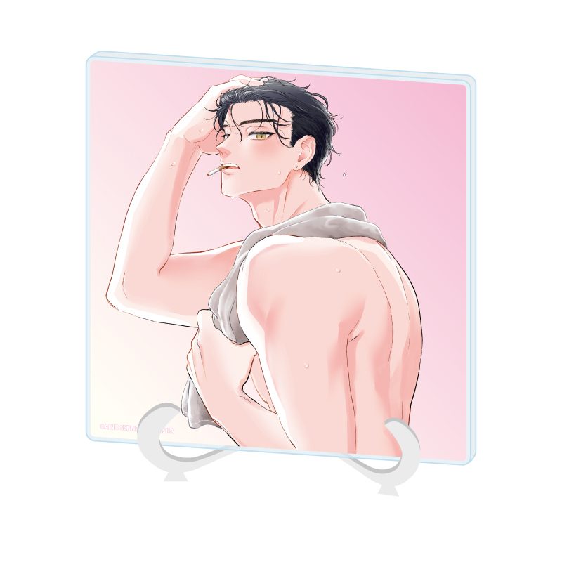 アクリルアートボード 千年藍乃先生 01 社会人カップルのSummer Vacation BLフェア(公式イラスト) (Acrylic Art Board Aino Sennen Works 01 Office Worker Couple's Summer Vacation BL Fair (Official Illustration))