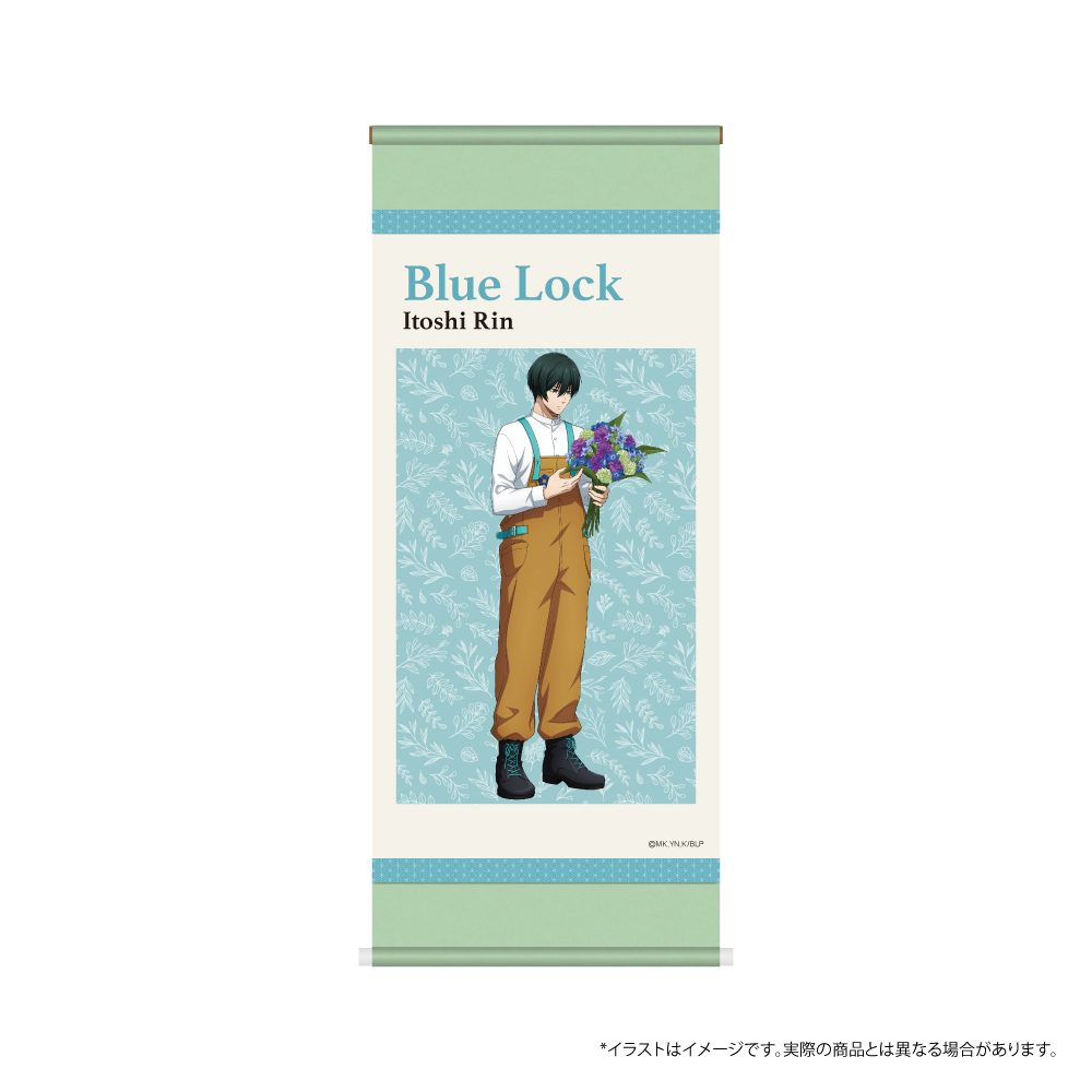 ブルーロック ミニ掛け軸 糸師凛(お花屋さん) ("Blue Lock" Mini Hanging Scroll Itoshi Rin (Florist))