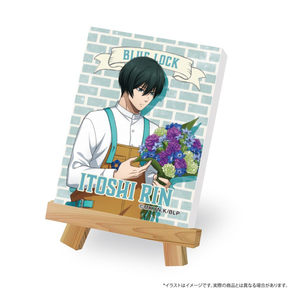 ブルーロック キャンバスボードミニ 糸師凛(お花屋さん) ("Blue Lock" Canvas Board Mini Itoshi Rin (Florist))