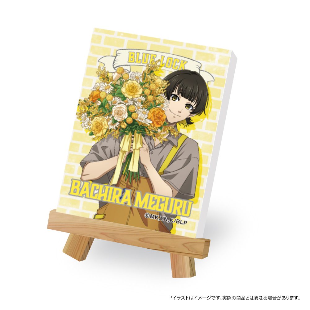 ブルーロック キャンバスボードミニ 蜂楽廻(お花屋さん) ("Blue Lock" Canvas Board Mini Bachira Meguru (Florist))