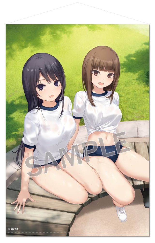 珈琲貴族 B1タペストリー 白峰さんとレイちゃん(ブルマVer.) (Coffee Kizoku B1 Tapestry Shiramine-san & Rei-chan (Bloomer Ver.))