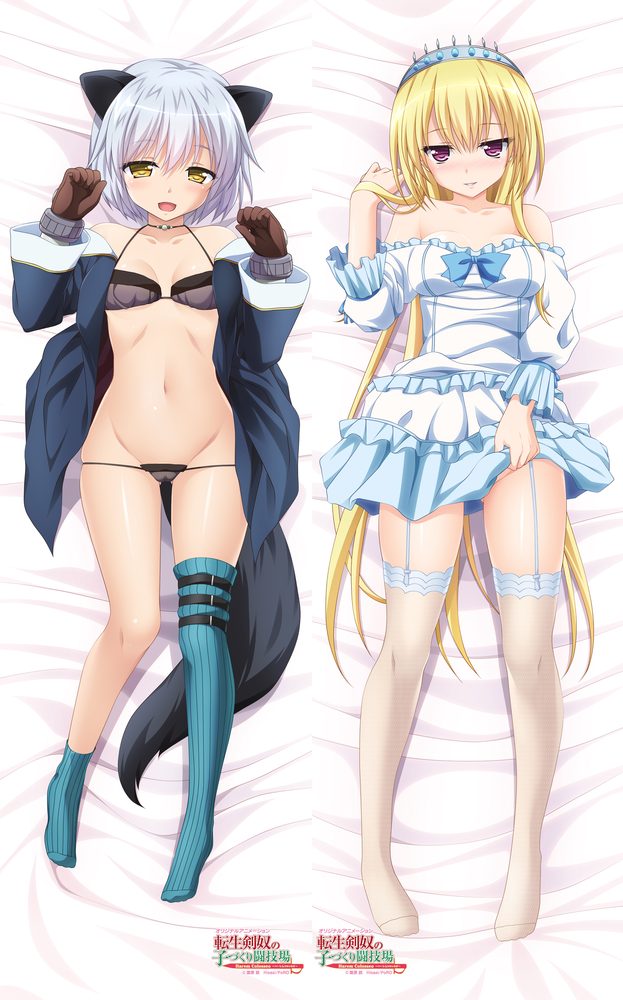 転生剣奴の子づくり闘技場 ちっぱいフレンズ 抱き枕カバー【セパレート仕様】 ("Harem Colosseo" Flat-chested Friends Dakimakura Cover Separate Ver.)
