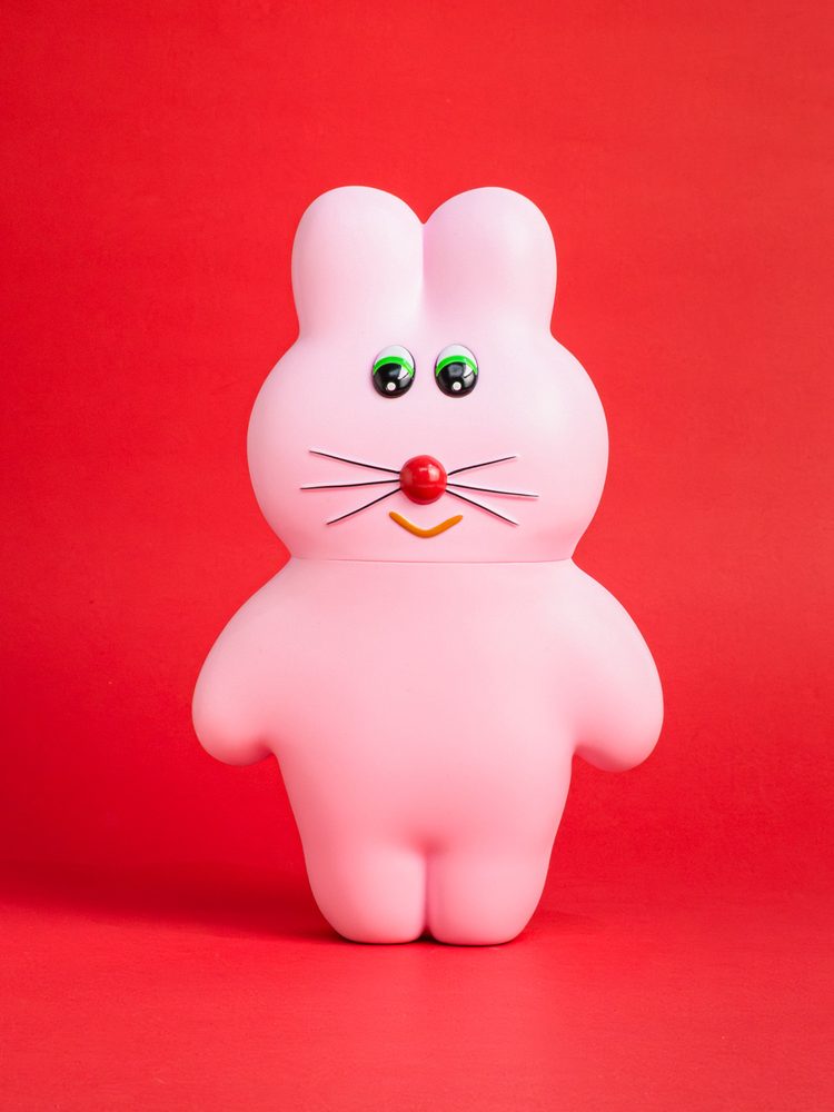 むにゅのソフビフィギュア プクプク いちごミルク (munyu no Soft Vinyl Figure Pukupuku Strawberry Milk)