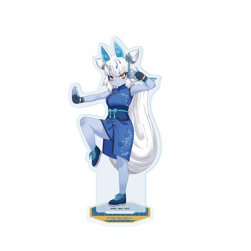 アクリルスタンド けものフレンズ3 22 ギンカク チャイナ服Ver.(描き下ろしイラスト) (Acrylic Stand "Kemono Friends 3" 22 Silver Horned King China Dress Ver. (Original Illustration))