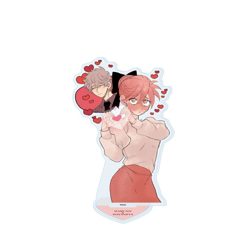 アクリルスタンド 晴野さんのことなんて全然好き 05 早宮鈴里&晴野光之助C(公式イラスト) (Acrylic Stand "Haruno-san no Koto nante Zenzen Suki" 05 Hayamiya Suzuri & Haruno Kounosuke C (Official Illustration))