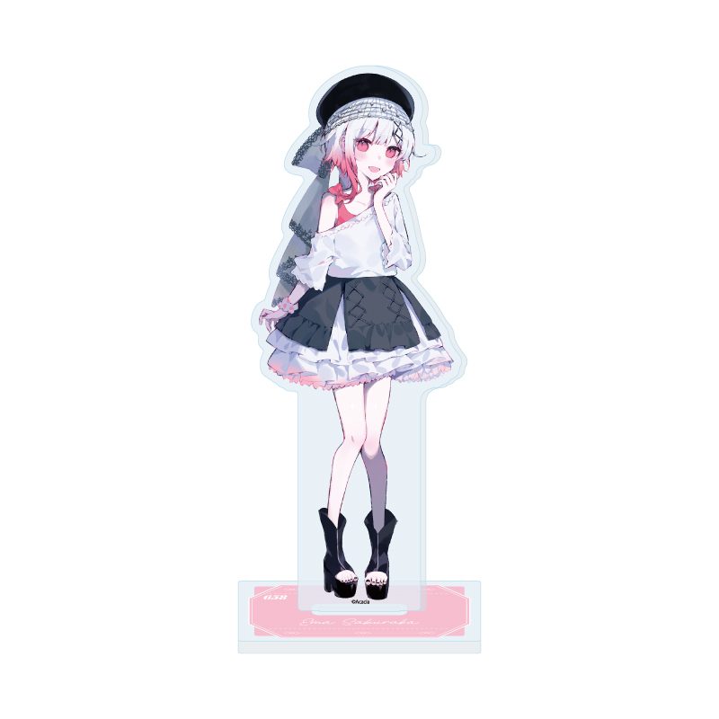 アクリルスタンド 魔法少女ノ魔女裁判 17 桜羽エマ ダークガーリーファッションVer.(描き下ろしイラスト) (Acrylic Stand "Magical Girl Witch Trials" 17 Sakuraba Ema Dark Girly Fashion Ver. (Original Illustration))