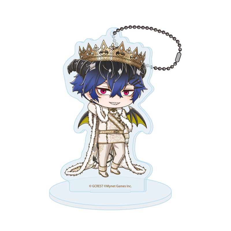アクリルスタンドキーホルダー 夢王国と眠れる100人の王子様 101 グラッド(ミニキャライラスト) (Acrylic Stand Key Chain "100 Sleeping Princes and the Kingdom of Dreams" 101 Grad (Mini Character Illustration))