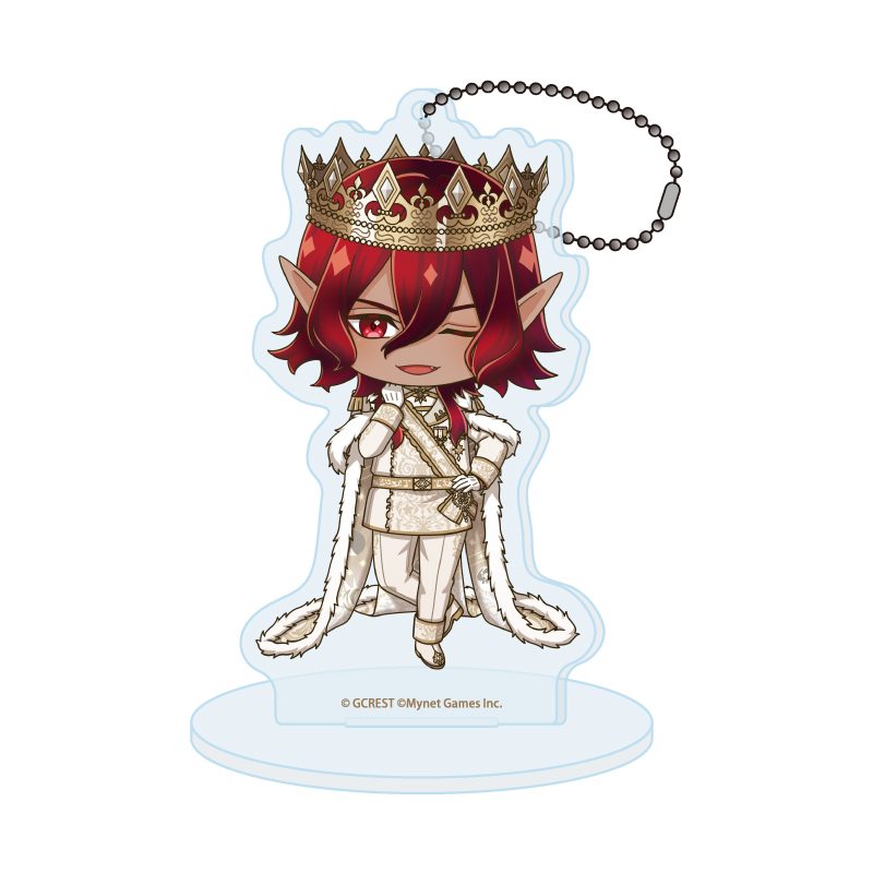 アクリルスタンドキーホルダー 夢王国と眠れる100人の王子様 105 ディオン(ミニキャライラスト) (Acrylic Stand Key Chain "100 Sleeping Princes and the Kingdom of Dreams" 105 Dion (Mini Character Illustration))