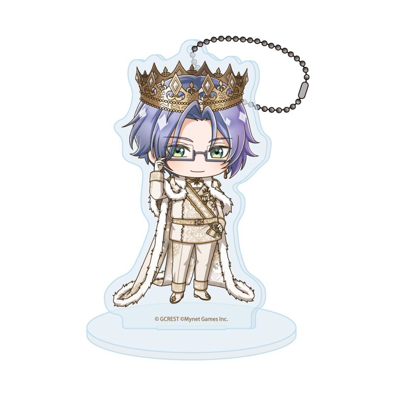 アクリルスタンドキーホルダー 夢王国と眠れる100人の王子様 111 フォルカー(ミニキャライラスト) (Acrylic Stand Key Chain "100 Sleeping Princes and the Kingdom of Dreams" 111 Volker (Mini Character Illustration))