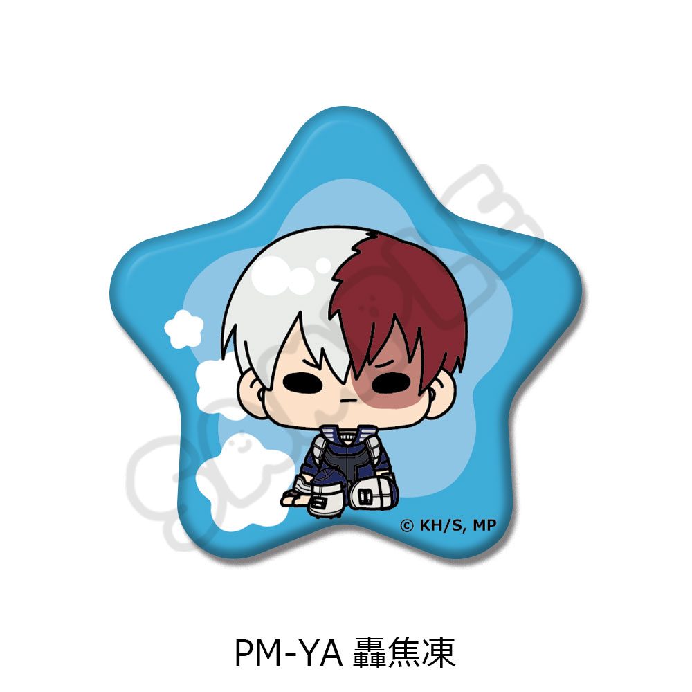 僕のヒーローアカデミア POTEmocho 第3弾 星型缶バッジ PM-YA 轟焦凍 ("My Hero Academia" POTEmocho Vol. 3 Star Can Badge PM-YA Todoroki Shoto)