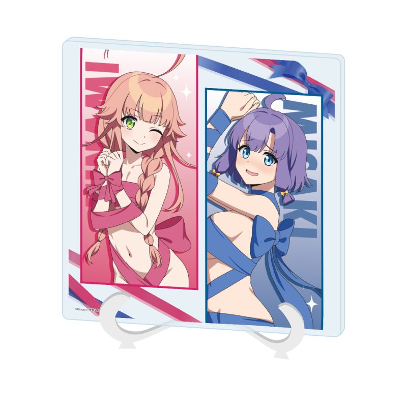 アクリルアートボード ぬきたし THE ANIMATION 02 渡会ヒナミ&畔美岬 プレゼントVer.(描き下ろしイラスト) (Acrylic Art Board "Nukitashi THE ANIMATION" 02 Watarai Hinami & Hotori Misaki Present Ver. (Original Illustration))