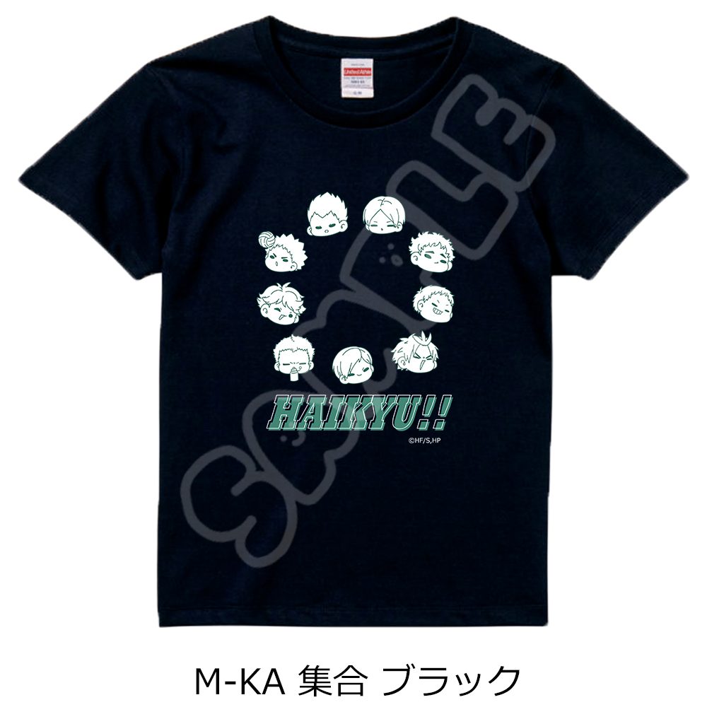 ハイキュー!! 第10弾 Tシャツ(mochocho) M-KA 集合 ブラック Sサイズ ("Haikyu!!" Vol. 10 T-shirt (mochocho) M-KA Group Black (S Size))
