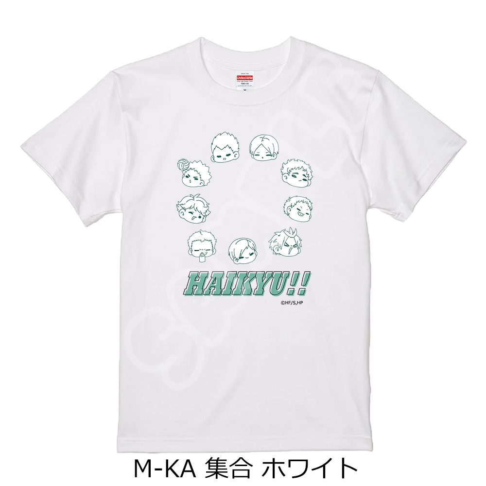 ハイキュー!! 第10弾 Tシャツ(mochocho) M-KA 集合 ホワイト Mサイズ ("Haikyu!!" Vol. 10 T-shirt (mochocho) M-KA Group White (M Size))