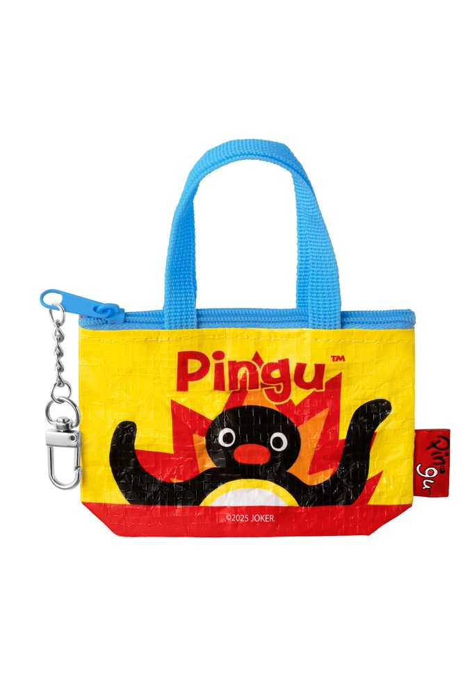 ピングー ブチギレ 編み込みミニポーチ ("Pingu" mini woven headphone bag Red Temperature Series)