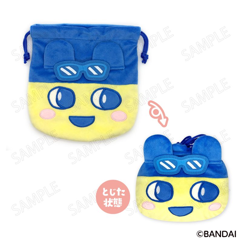たまごっち エンジョイ!トラベル フェイス巾着 A まめっち ("Tamagotchi" Enjoy! Travel Face Kinchaku A Mametchi)