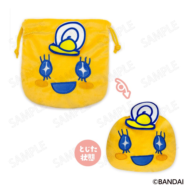 たまごっち エンジョイ!トラベル フェイス巾着 B めめっち ("Tamagotchi" Enjoy! Travel Face Kinchaku B Memetchi)