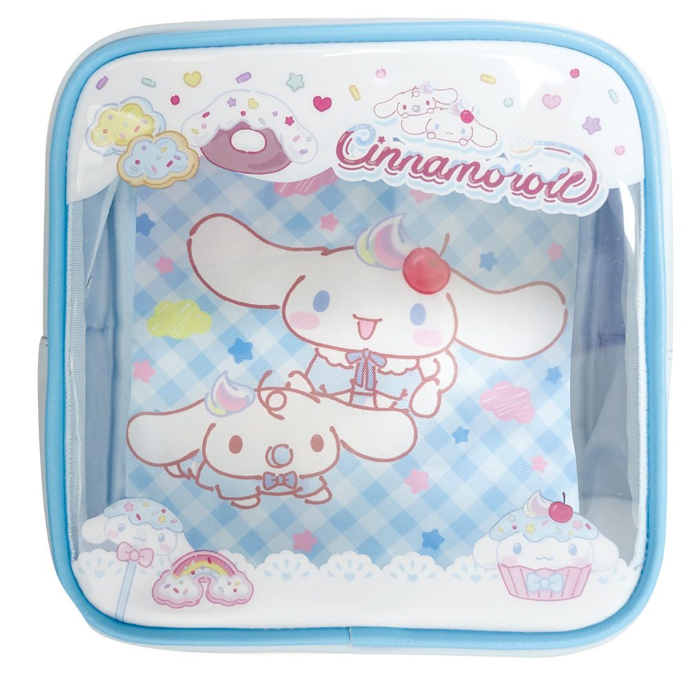 サンリオキャラクターズ Fancy Snacks & Sweets ウィンドウポーチ シナモロール 8203-637 (Sanrio Characters Fancy Snacks & Sweets Window Pouch Cinnamoroll 8203-637)