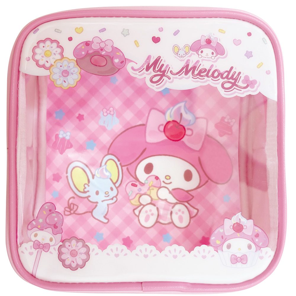 サンリオキャラクターズ Fancy Snacks & Sweets ウィンドウポーチ マイメロディ 8203-638 (Sanrio Characters Fancy Snacks & Sweets Window Pouch My Melody 8203-638)