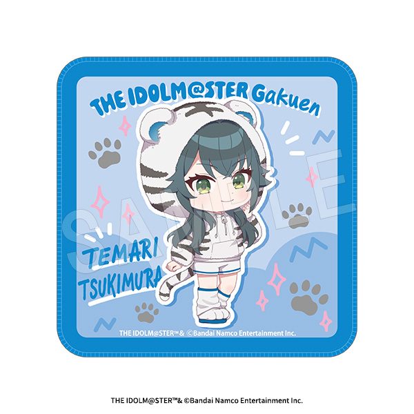 学園アイドルマスター ミニタオル ホワイトタイガーVer. 月村手毬 ("Gakuen Idolmaster" Mini Towel White Tiger Ver. Tsukimura Temari)