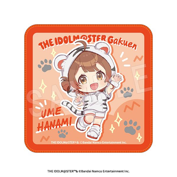 学園アイドルマスター ミニタオル ホワイトタイガーVer. 花海佑芽 ("Gakuen Idolmaster" Mini Towel White Tiger Ver. Hanami Ume)