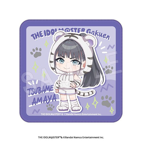 学園アイドルマスター ミニタオル ホワイトタイガーVer. 雨夜燕 ("Gakuen Idolmaster" Mini Towel White Tiger Ver. Amaya Tsubame)