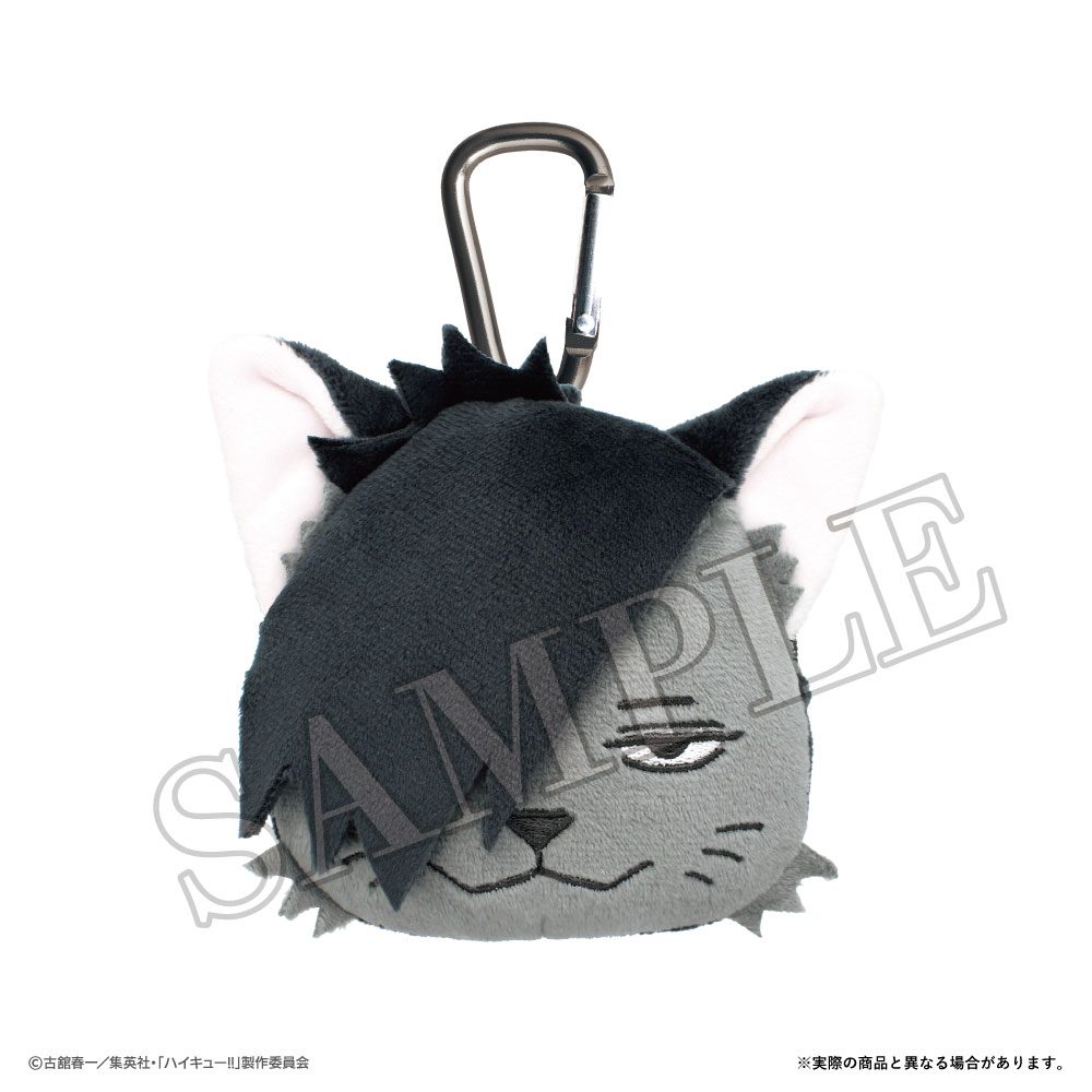 ハイキュー!! カラビナ付きぬいぐるみファスナーマスコット クロオネコ ("Haikyu!!" Plush Fastener Mascot with Carabiner Kuroo Cat)