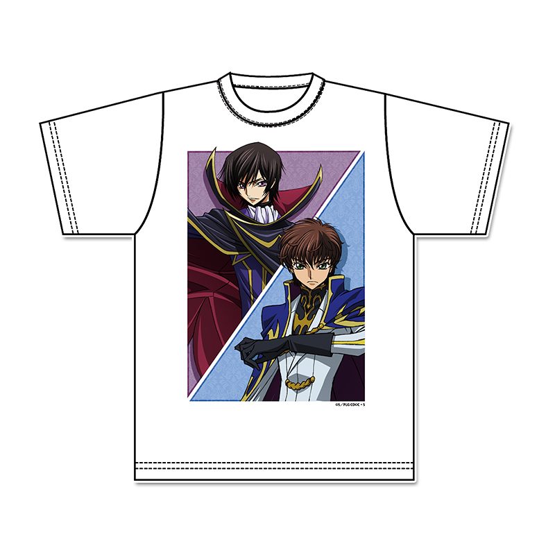コードギアス 反逆のルルーシュ グラフィックTシャツ ルルーシュ&スザク ("Code Geass Lelouch of the Rebellion" Graphic T-shirt Lelouch & Suzaku)