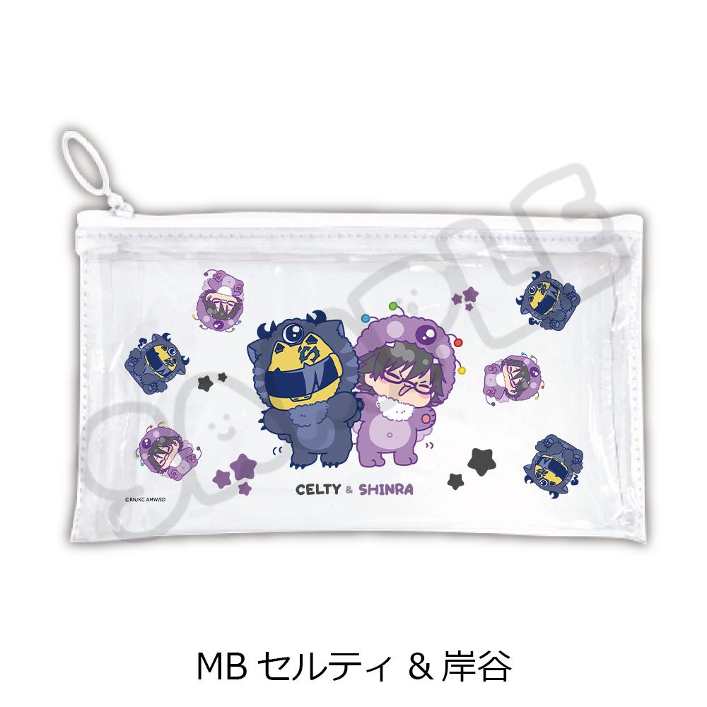 デュラララ!!×2 フラットクリアポーチ MB セルティ&岸谷 ("Durarara!!x2" Flat Clear Pouch MB Celty & Kishitani)