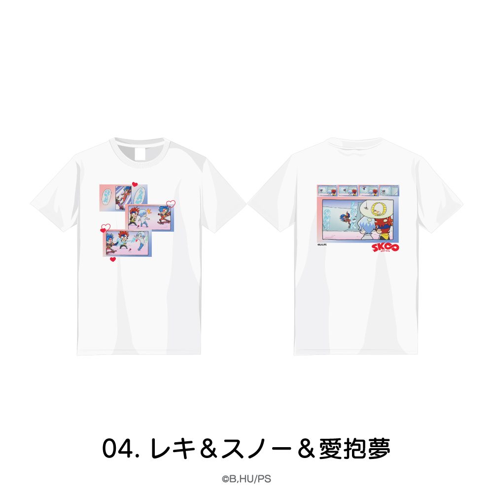 SK∞ エスケーエイト Tシャツ M 04 レキ&スノー&愛抱夢 ("SK8 the Infinity" T-shirt (M Size) 04 Reki & Snow & Adam)