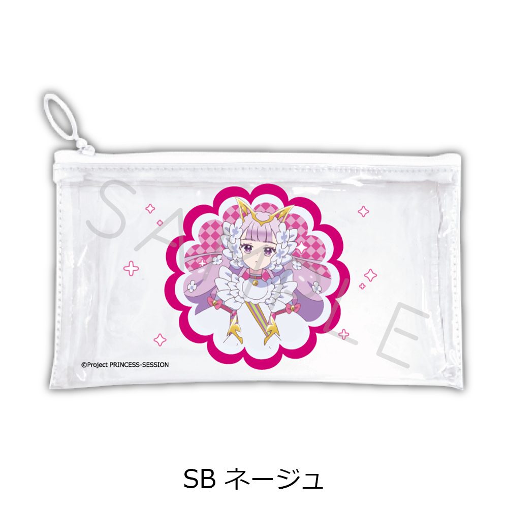 プリンセッション・オーケストラ フラットクリアポーチ SB ネージュ ("Princession Orchestra" Flat Clear Pouch SB Neige)