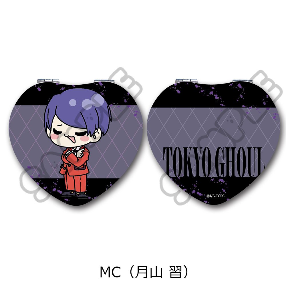 東京喰種トーキョーグール コンパクトミラー(ハート) MC 月山習 ("Tokyo Ghoul" Compact Mirror (Heart) MC Tsukiyama Shu)
