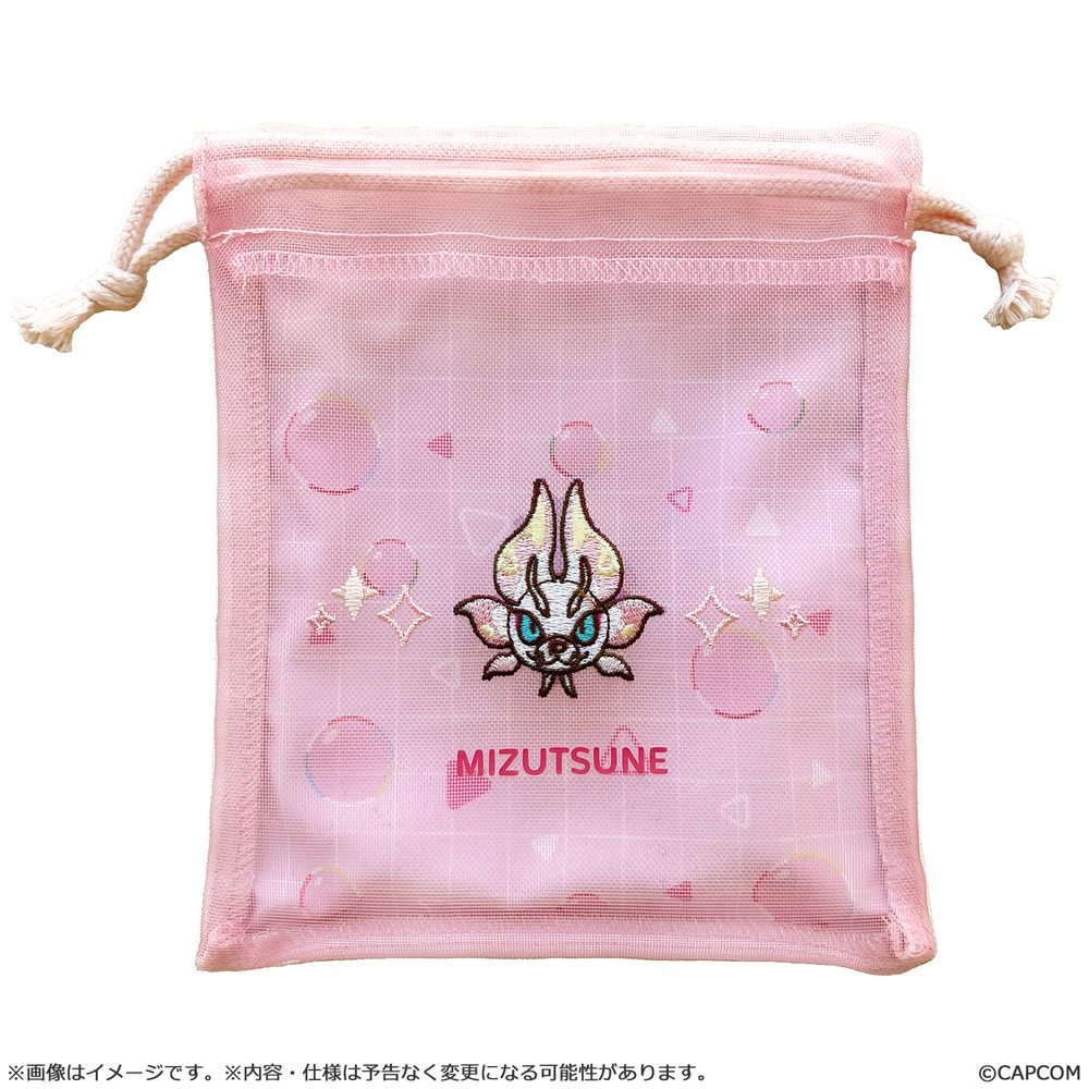 モンスターハンター モンでふぉ メッシュ巾着ポーチ タマミツネ ("Monster Hunter" MonDefo Mesh Kinchaku Pouch Mizutsune)