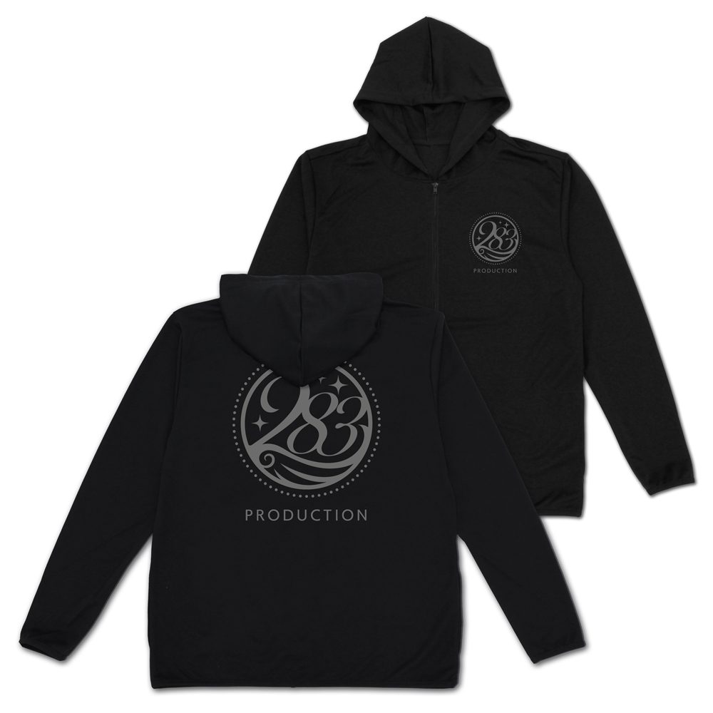 アイドルマスター シャイニーカラーズ 283プロダクション 薄手ドライパーカー ブラック L ("The Idolmaster Shiny Colors" 283 Production Dry Hoodie Black (L Size))