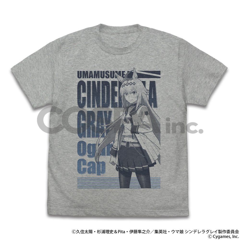 ウマ娘 シンデレラグレイ オグリキャップ Tシャツ ミックスグレー M ("Uma Musume Cinderella Gray" Oguri Cap T-shirt Mix Gray (M Size))