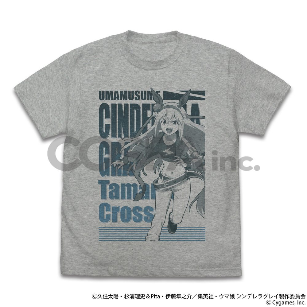 ウマ娘 シンデレラグレイ タマモクロス Tシャツ ミックスグレー L ("Uma Musume Cinderella Gray" Tamamo Cross T-shirt Mix Gray (L Size))