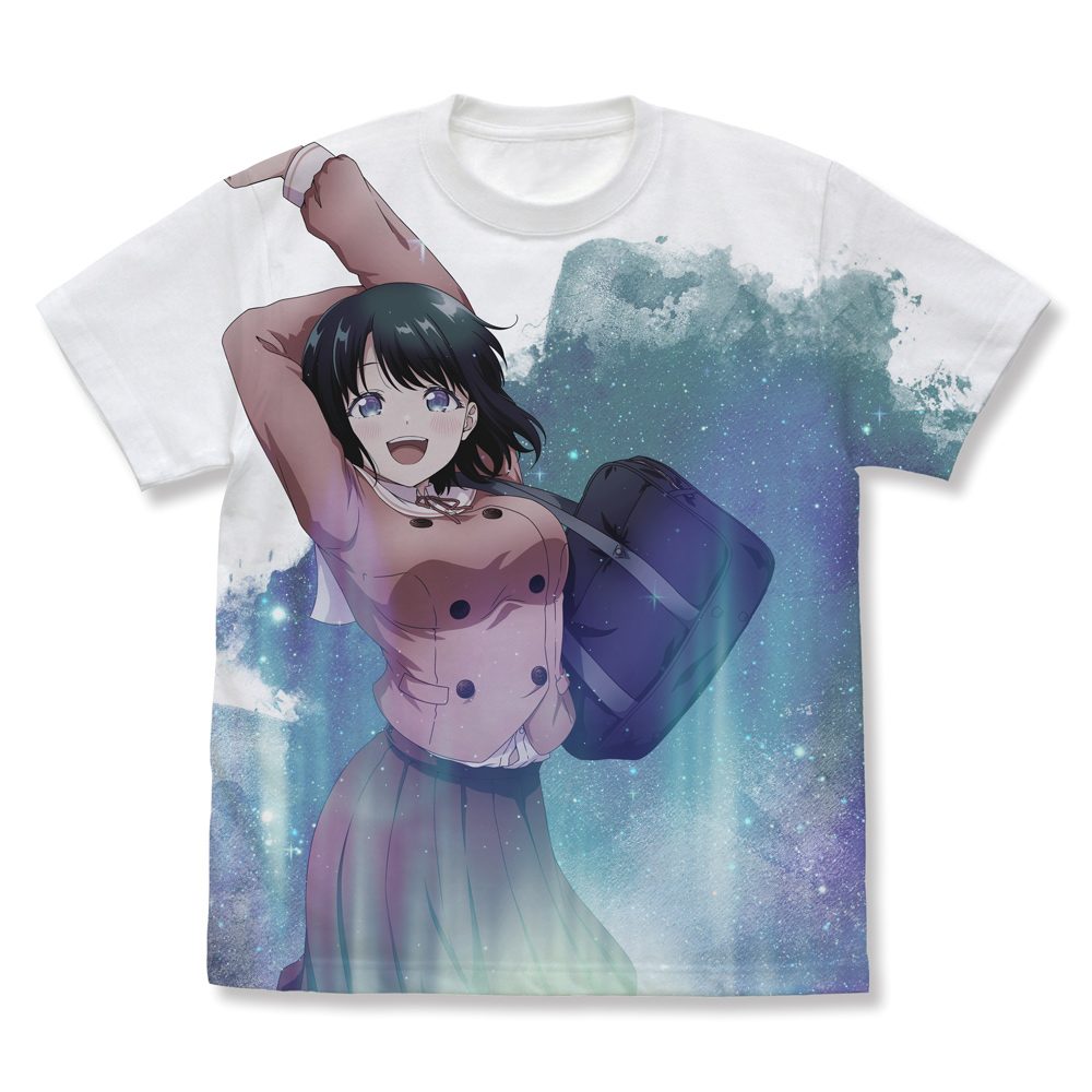 幼馴染とはラブコメにならない 水萌汐 フルグラフィックTシャツ ホワイト L ("You Can't Be In a Rom-Com with Your Childhood Friends!" Minamo Shio Full Graphic T-shirt White (L Size))