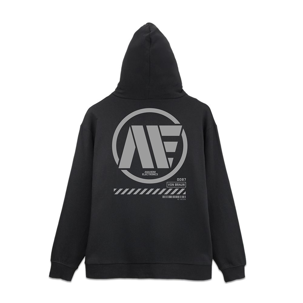 機動戦士Zガンダム アナハイム・エレクトロニクス ジップパーカー Ver.2.0 ブラック M ("Mobile Suit Zeta Gundam" Anaheim Electronics Zip Hoodie Ver. 2.0 Black (M Size))