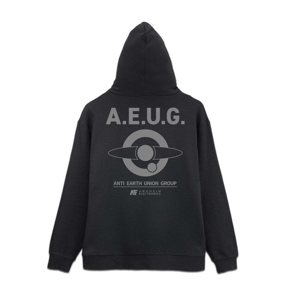 機動戦士Zガンダム エゥーゴ ジップパーカー ブラック L ("Mobile Suit Zeta Gundam" A.E.U.G Zip Hoodie Black (L Size))