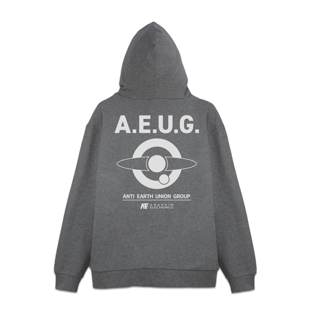 機動戦士Zガンダム エゥーゴ ジップパーカー ミックスグレー L ("Mobile Suit Zeta Gundam" A.E.U.G Zip Hoodie Mix Gray (L Size))
