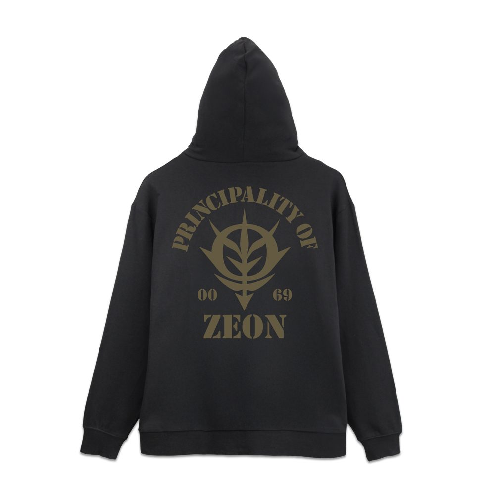 機動戦士ガンダム ジオン公国軍 ジップパーカー Ver.3.0 ブラック XXL ("Mobile Suit Gundam" Principality of Zeon Zip Hoodie Ver. 3.0 Black (XXL Size))