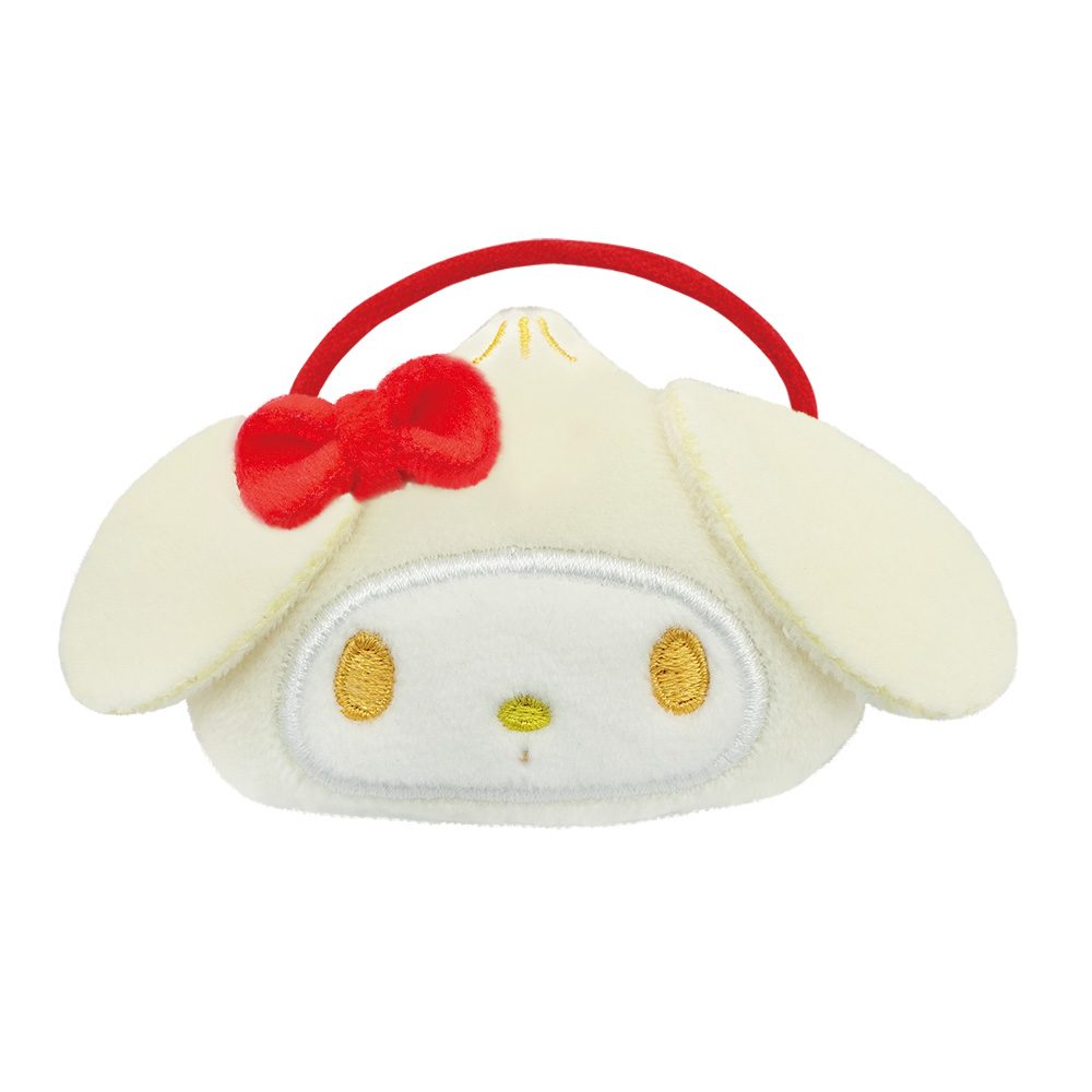サンリオキャラクターズ 肉まんぬいぐるみヘアゴム マイメロディ 8203-572 (Sanrio Characters Nikuman Plush Hair Accessory My Melody 8203-572)