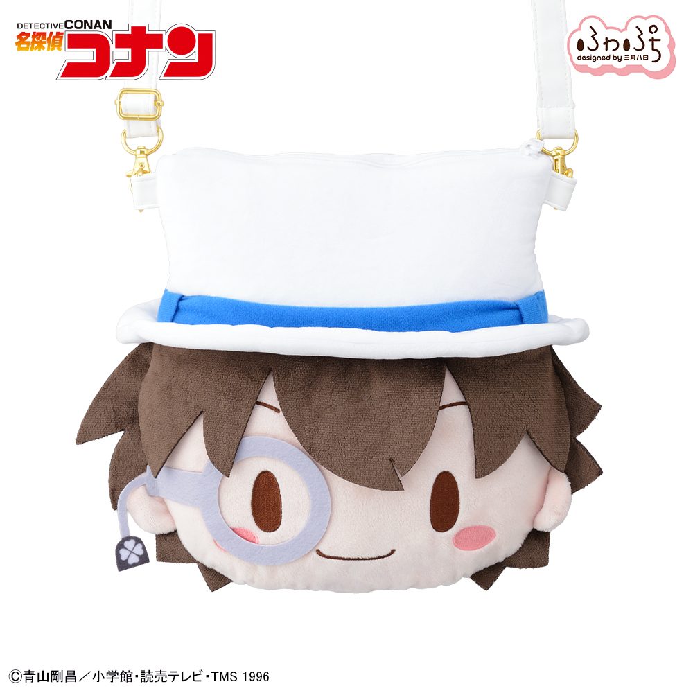 名探偵コナン 怪盗キッド ふわぷち フェイスショルダーバッグ M ("Detective Conan" Kaito Kid Fuwa Petit Face Shoulder Bag M)