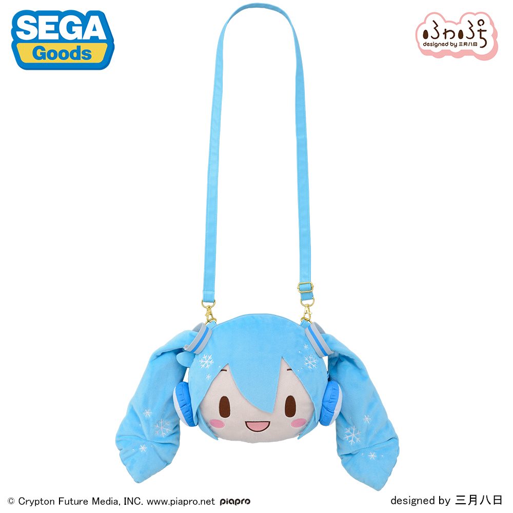 雪ミク ふわぷち フェイスショルダーバッグ M (Snow Miku Fuwa Petit Face Shoulder Bag M)