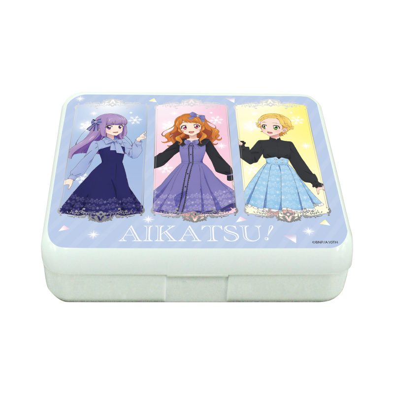 小物ケース アイカツ! 03 あかり&スミレ&ひなき 雪柄コーデVer.(描き下ろしイラスト) (Accessory Case "Aikatsu!" 03 Akari & Sumire & Hinaki Snow Pattern Outfit Ver. (Original Illustration))