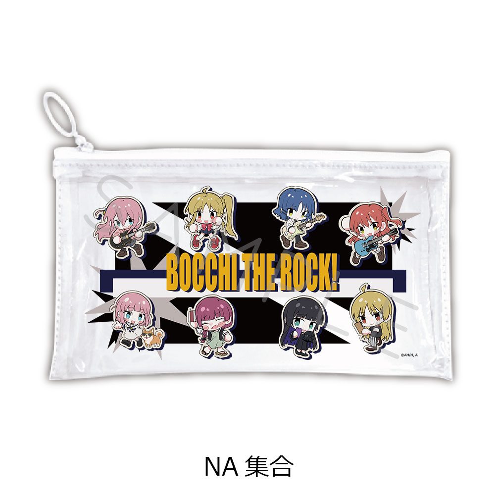 ぼっち・ざ・ろっく! 第4弾 フラットクリアポーチ NA 集合 ("Bocchi the Rock!" Vol. 4 Flat Clear Pouch NA Group)
