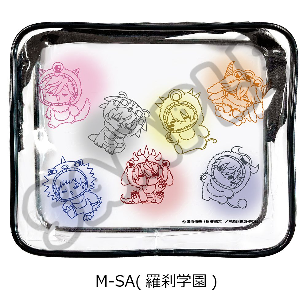 桃源暗鬼 第3弾 クリアポーチ M-SA 羅刹学園 ("Tougen Anki" Vol. 3 Clear Pouch M-SA Rasetsu Academy)