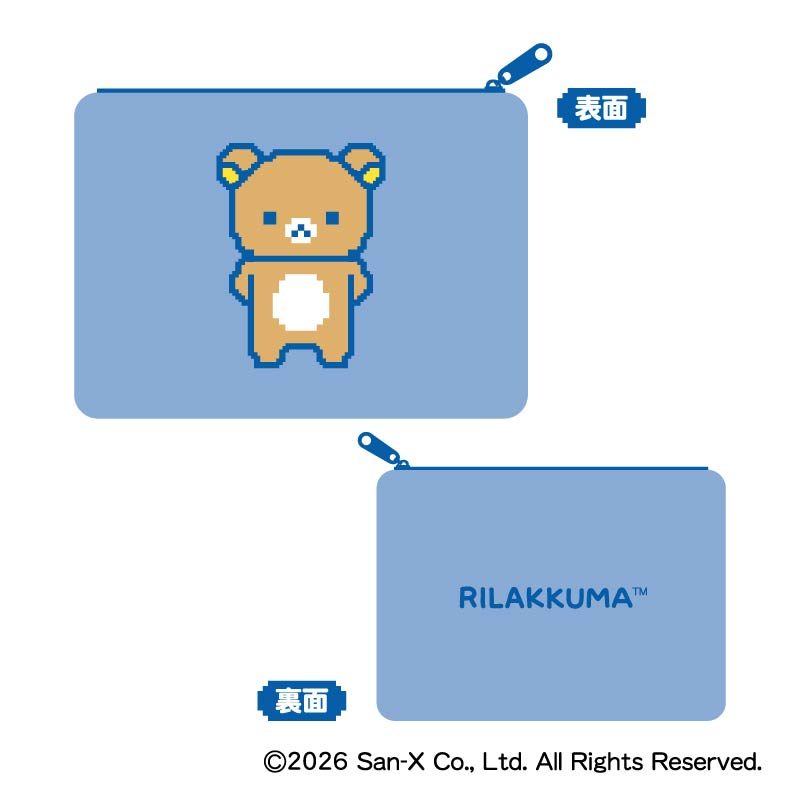 リラックマ ゲーミングリラックマ モフモフフラットポーチ A リラックマ ("Rilakkuma" Gaming Rilakkuma Mofumofu Flat Pouch A Rilakkuma)