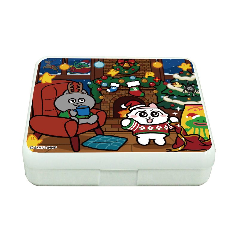 小物ケース ンめねこ 01 暖炉Ver.(描き下ろしイラスト) (Accessory Case "Nmeneko" 01 Fireplace Ver. (Original Illustration))